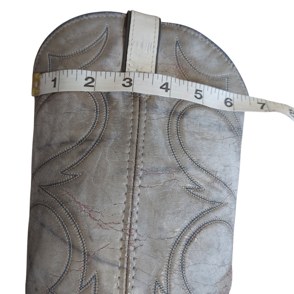 Rocky 5971 Vintage Coastal Cowgirl Rocky Boots Women Gray White Made USA - Picture 9 of 15